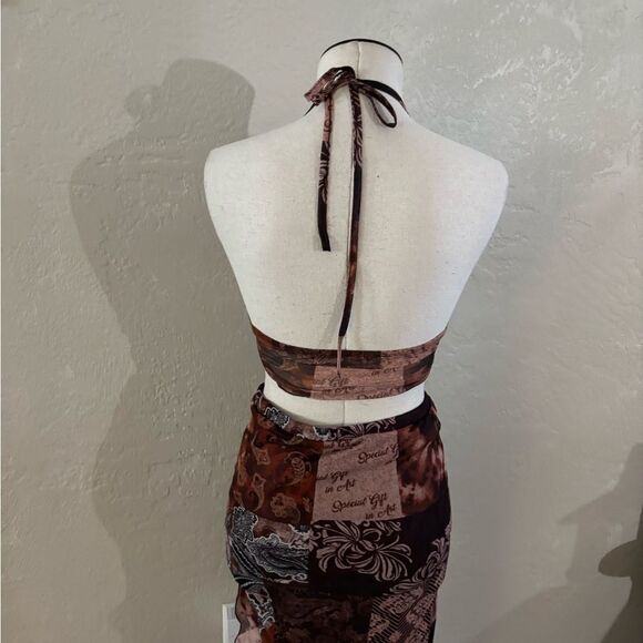 Amazon Halter Neck/ Skirt set Sz XS - Picture 3 of 5